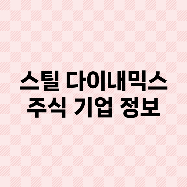 스틸 다이내믹스 주…