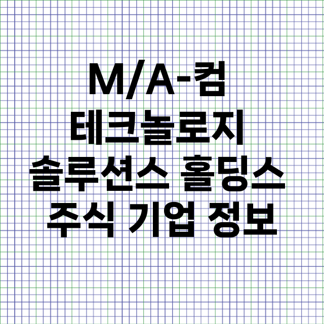 M/A-컴 테크놀로지 솔루션스 홀딩스 기업 총정리