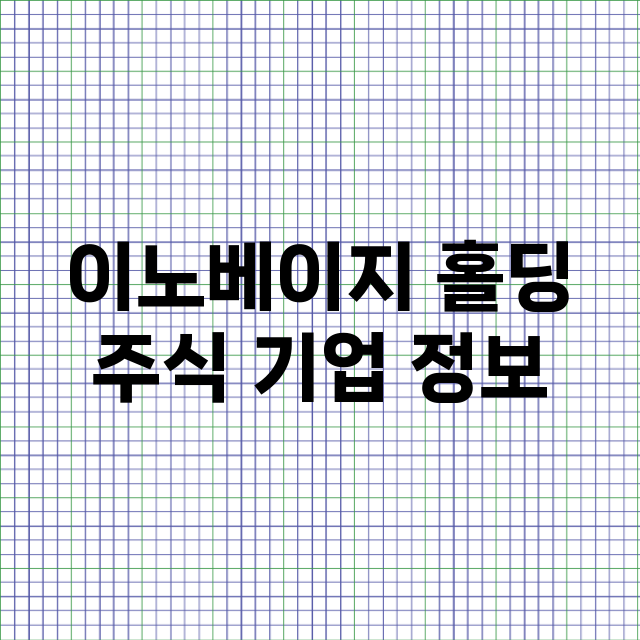 이노베이지 홀딩 기업 총정리