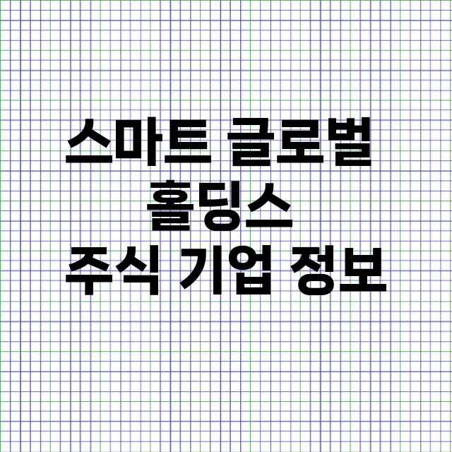 스마트 글로벌 홀딩스 기업 총정리