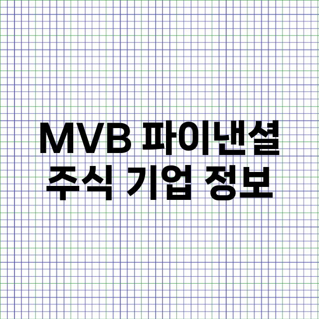 MVB 파이낸셜 기업 총정리