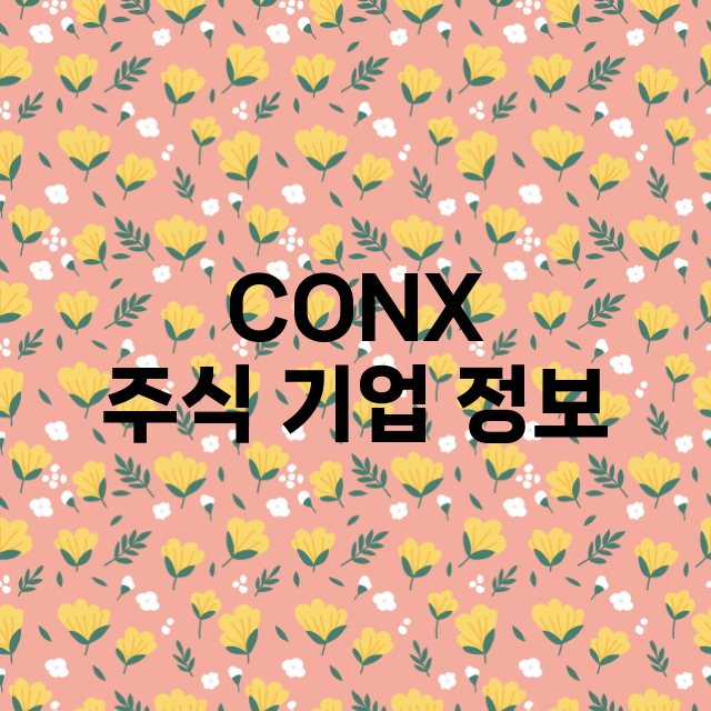 CONX 기업 총정리