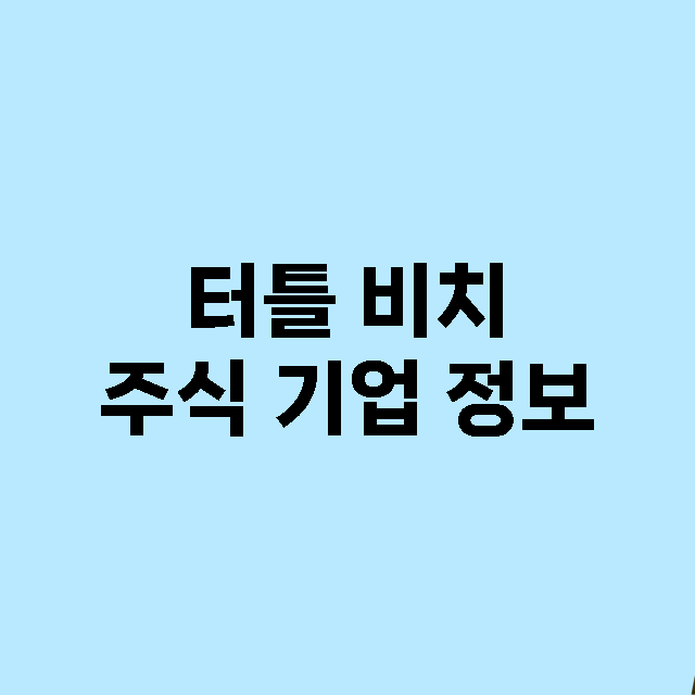 터틀 비치 기업 총정리