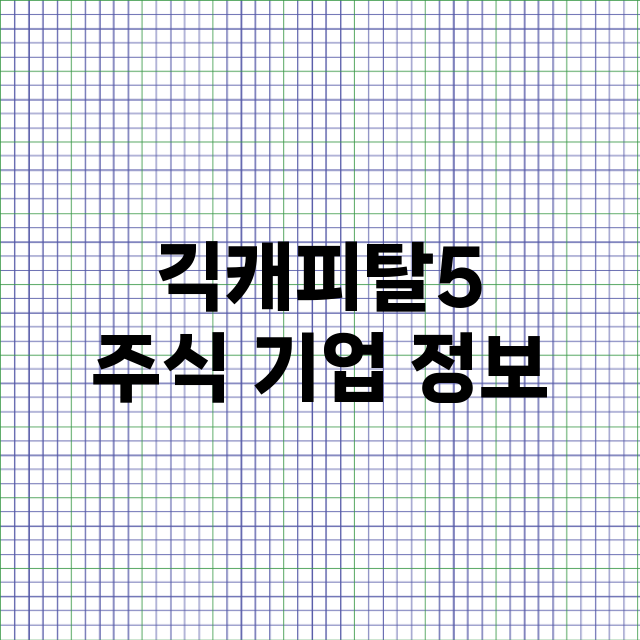 긱캐피탈5 주식 기…