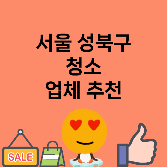 서울 성북구 청소 …