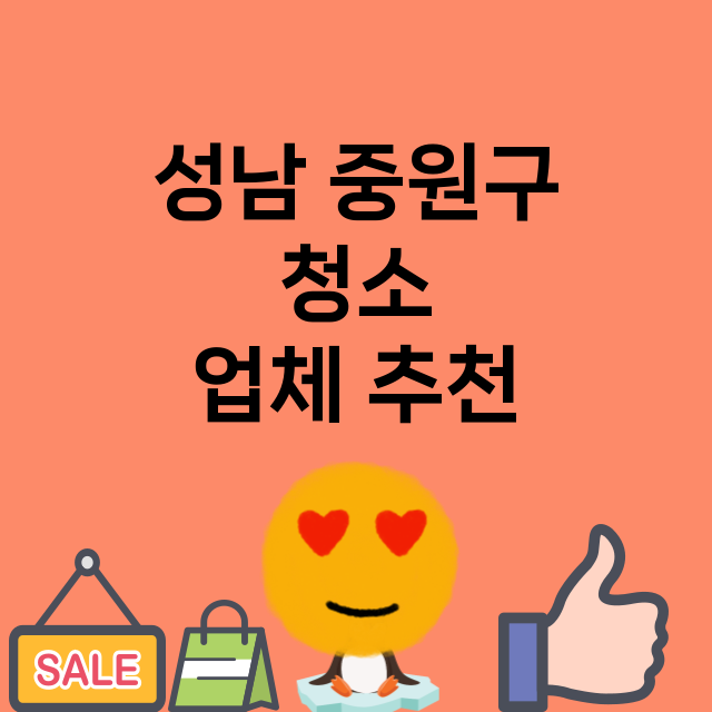 성남 중원구 청소 …