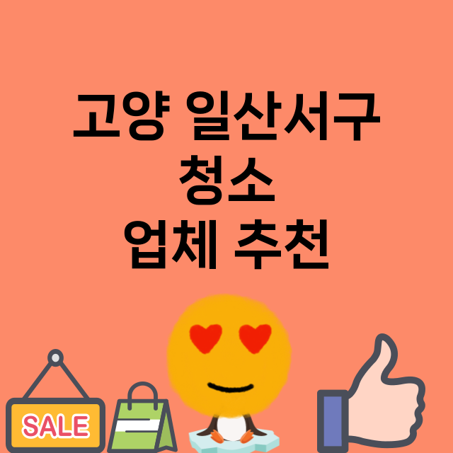 고양 일산서구 청소…