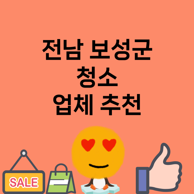 전남 보성군 청소 …