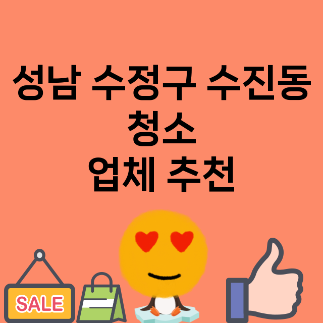 성남 수정구 수진동_청소 잘하는 곳 