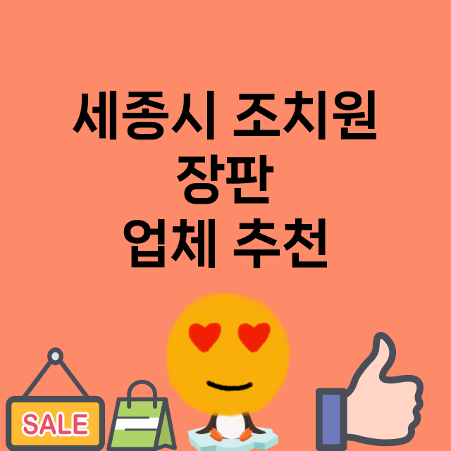 세종시 조치원 장판…